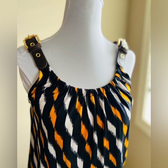 NWOT MICHAEL KORS Midi Geometric Design with Leather Belt Shoulder Strap Sz XS - Picture 6 of 6